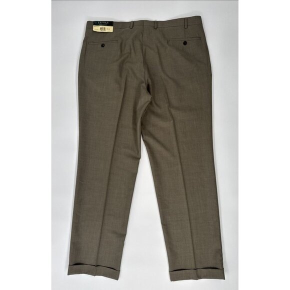 Lauren Ralph Lauren Other - Lauren Ralph Lauren Dress Pants Mens 40x32 Tan Trousers Pleated Cuffed $80 NEW